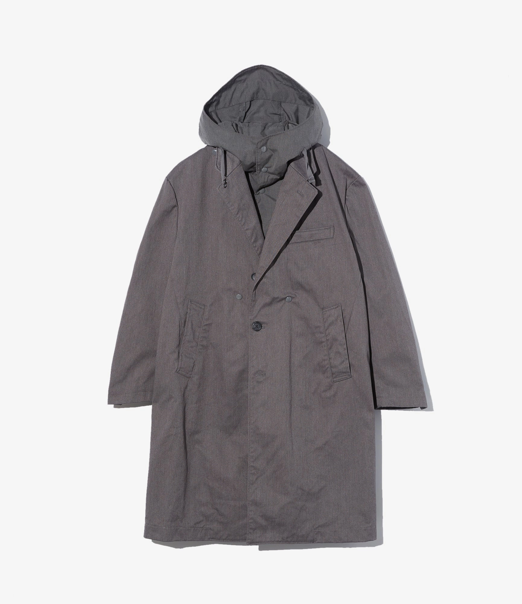 Chester Coat ?C Grey Tanker Twill Elastic Hem Adjustment Comfortable lining