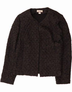 Polished Look Slim Lapel Variations LINEA Womens Blazer Jacket EU 40 Medium Black Polyester