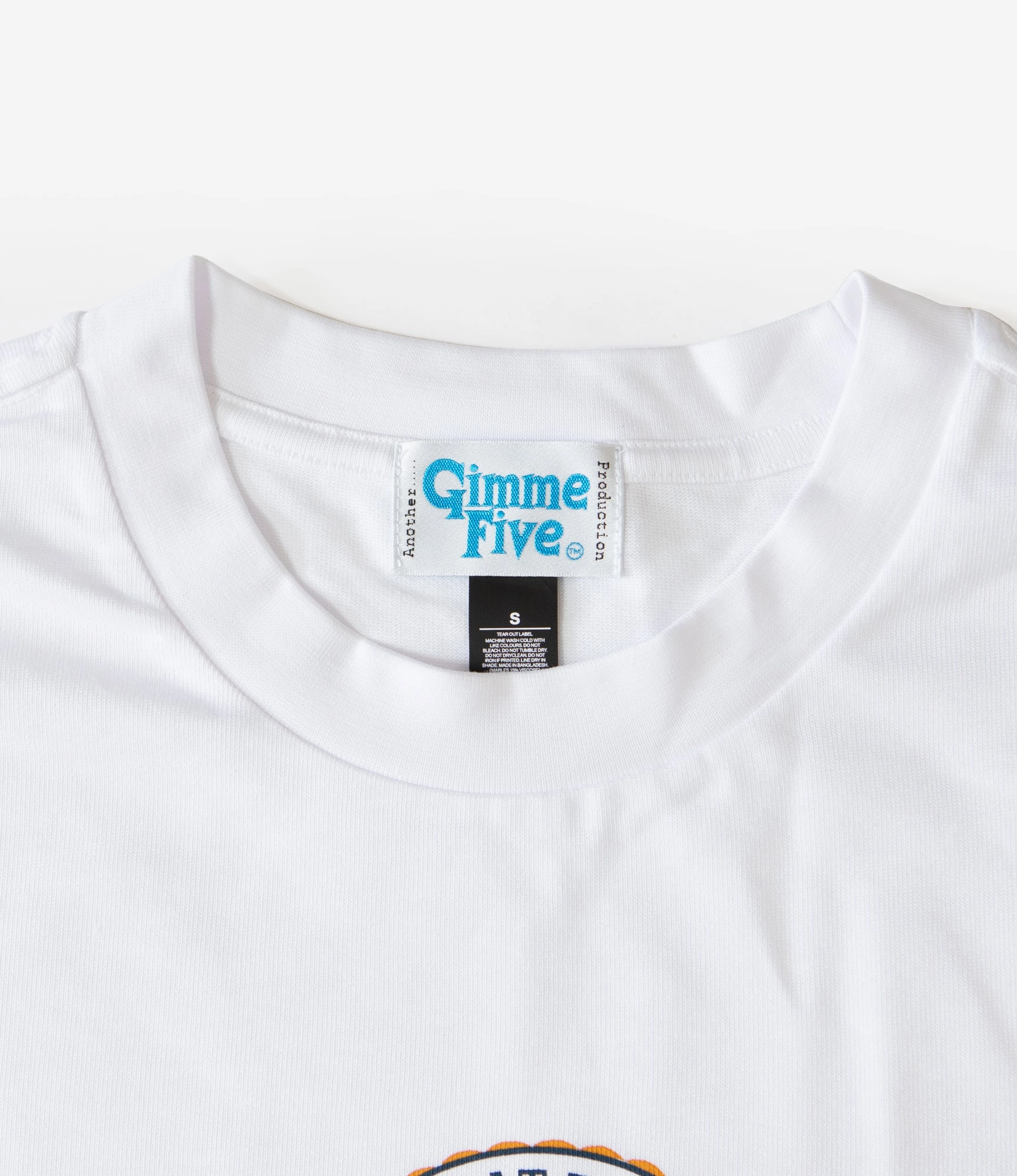 Street Trend Crew Neck T-Shirt ?C White 'Late at Eight' Print