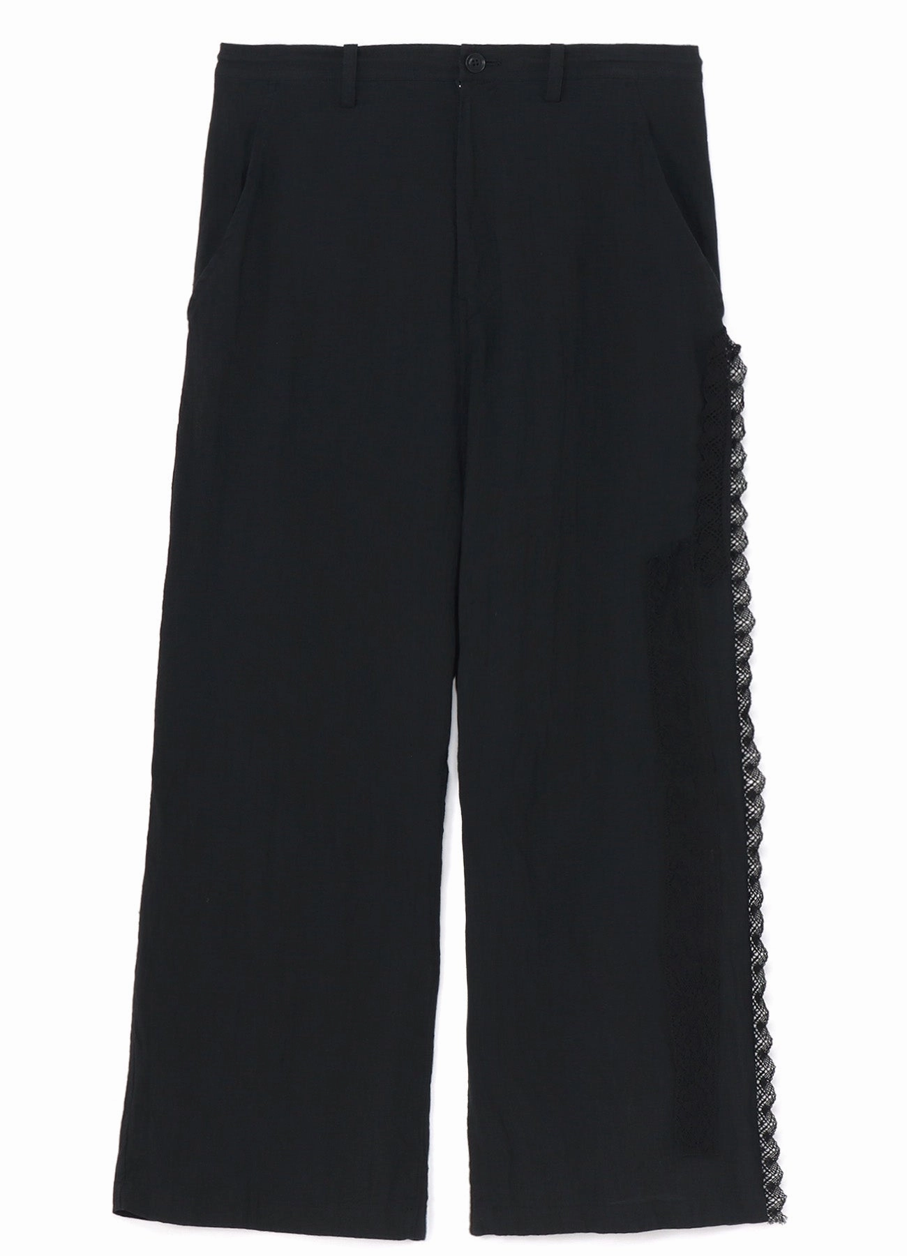 Packable design LINEN LONG STRAIGHT PANTS