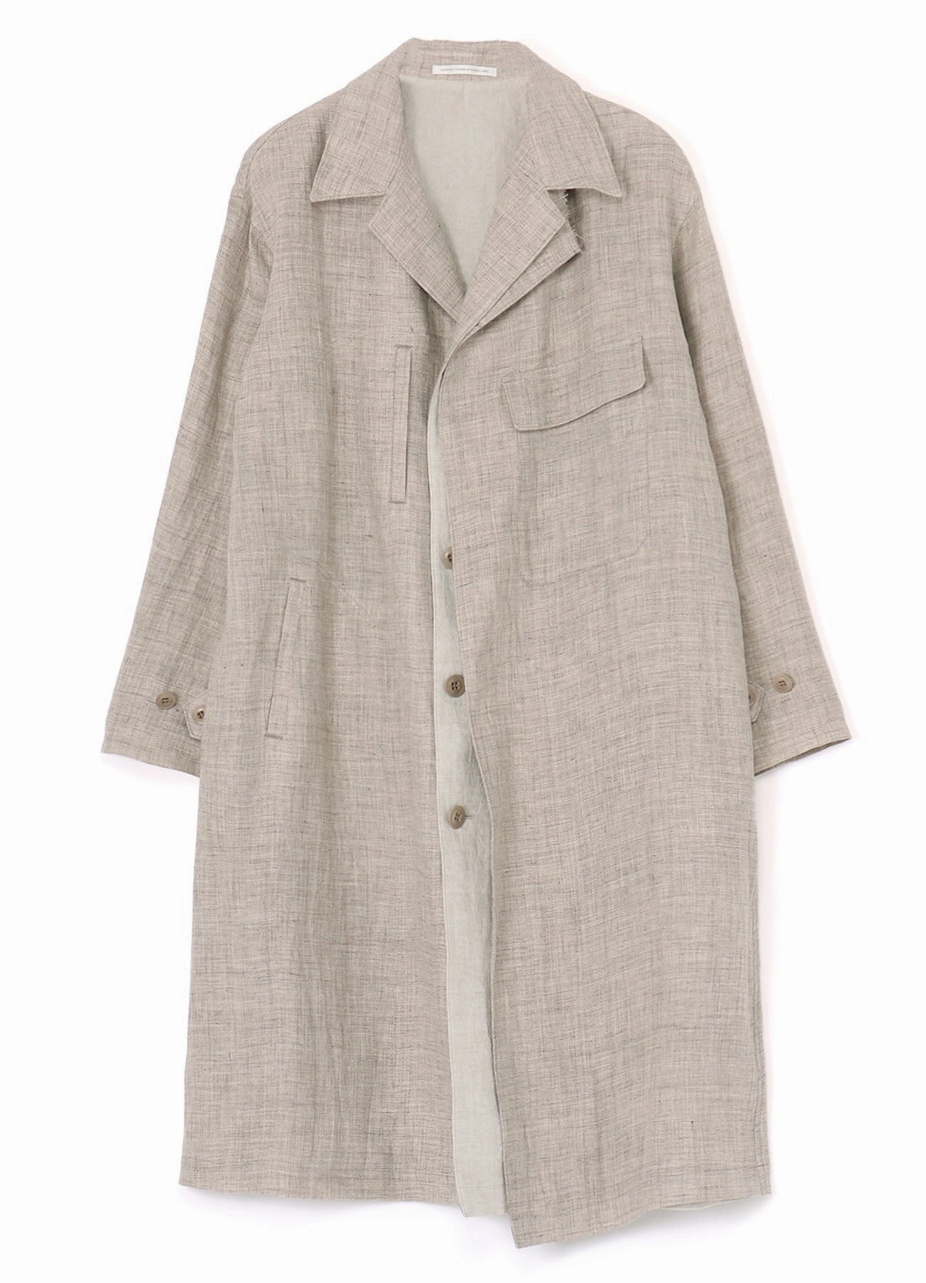 Stylish Daily Fit LINEN TWEED DOUBLE LAYERED COAT