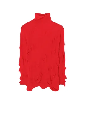 LINKS KNIT WG GATHER LONG SLV PO Off Duty Look MoistureWicking Technology