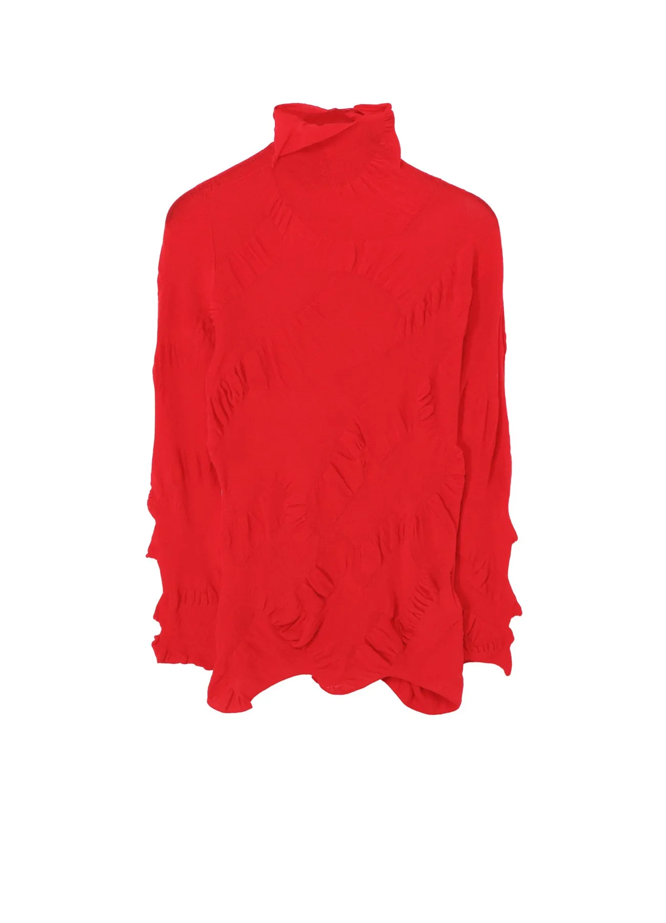 LINKS KNIT WG GATHER LONG SLV PO Off Duty Look MoistureWicking Technology