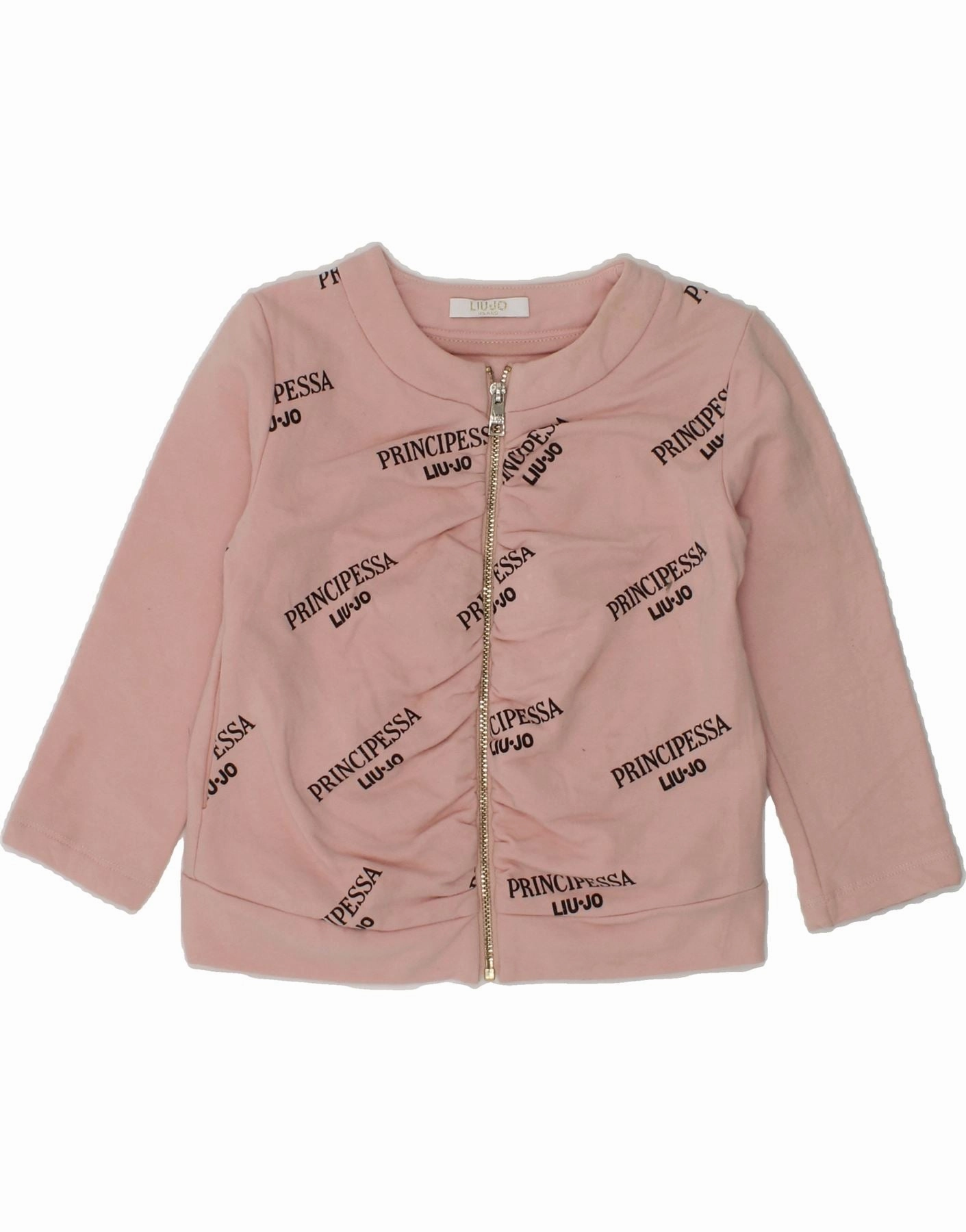 Comfortable Wear Modern Warmth LIU JO Baby Boys Graphic Cardigan Sweater 18-24 Months Pink Cotton