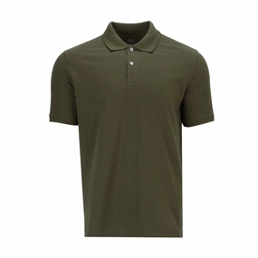 SoftenedTexturedWeave Pique Polo - Mens