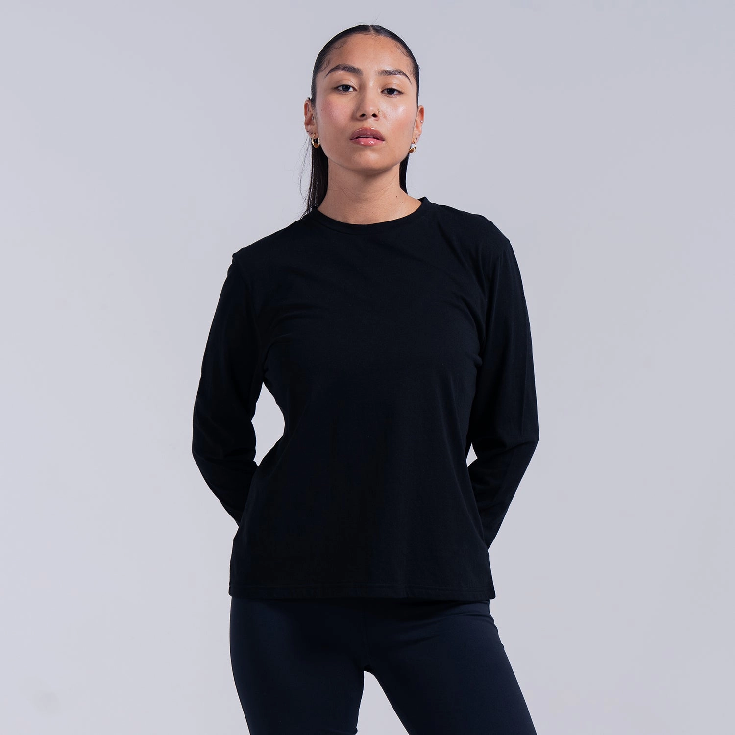 Long Sleeve Layering Tee - Womens Lightweight Material