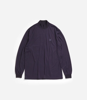 Long Sleeve Mock Neck ?C Purple Jersey Affordable Fashion