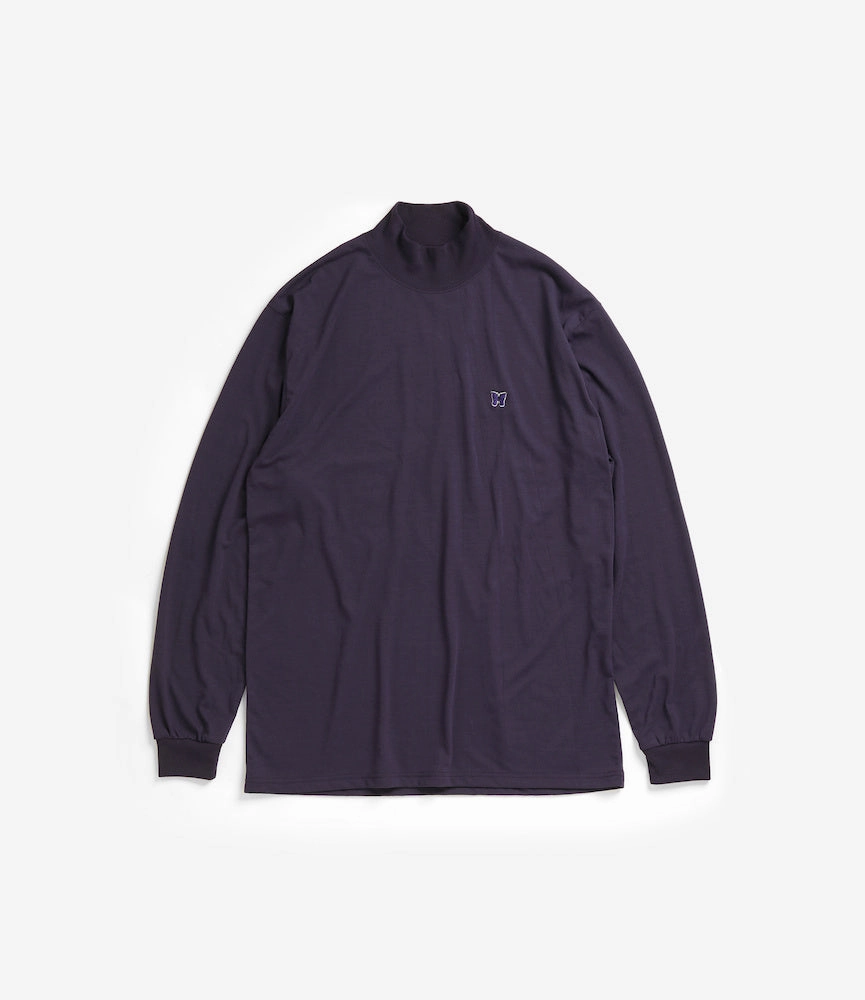 Long Sleeve Mock Neck ?C Purple Jersey Affordable Fashion