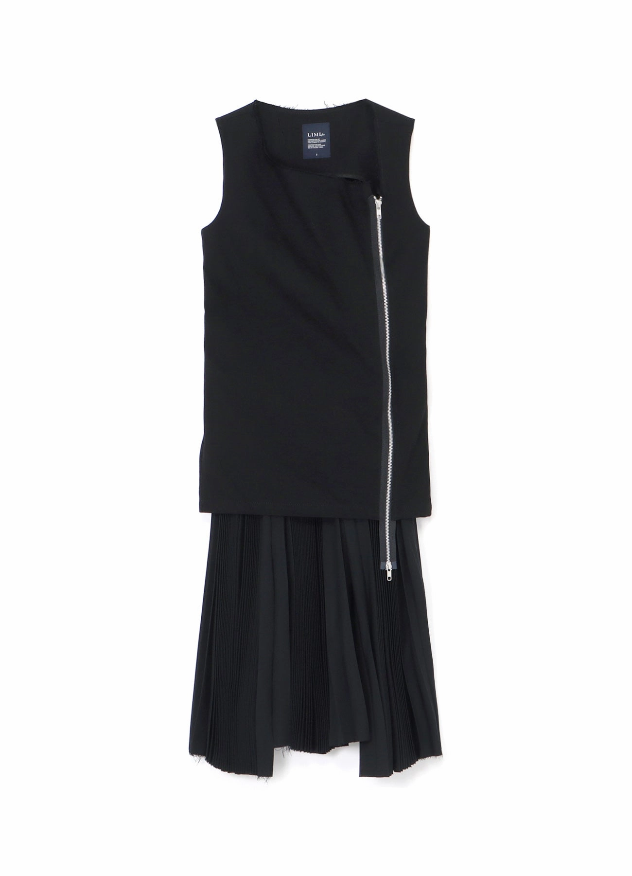 DRESS WITH PLEATED SKIRT Clean Flow Versatile dress for layering