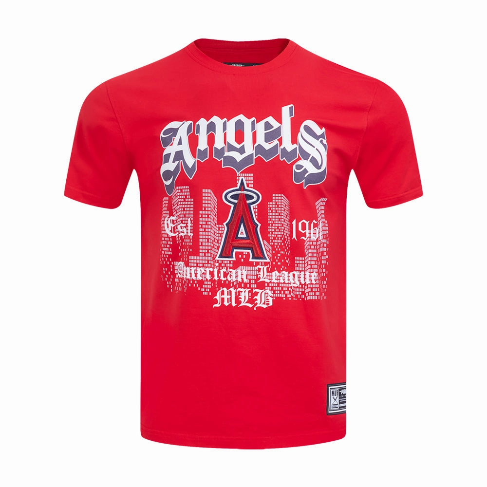 High Stretch Elastic Los Angeles Angels Old English Tee -Mens