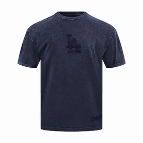LayeredHemDetails Cozy Style Los Angeles Dodgers Washed Crew -Mens