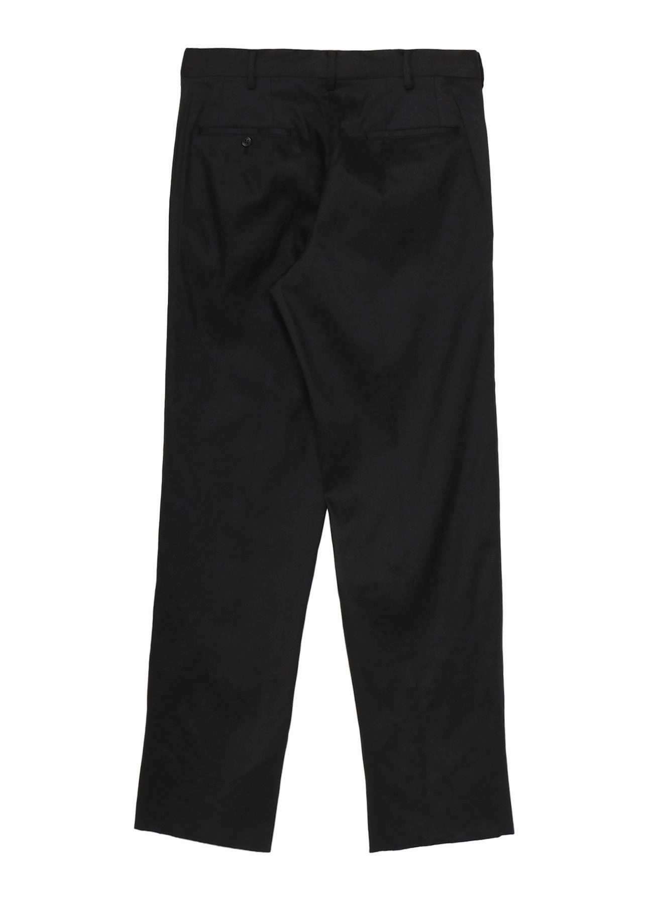LINEN COTTON TWILL NO-TUCK PANTS Weather Flex Comfort Fit Wear