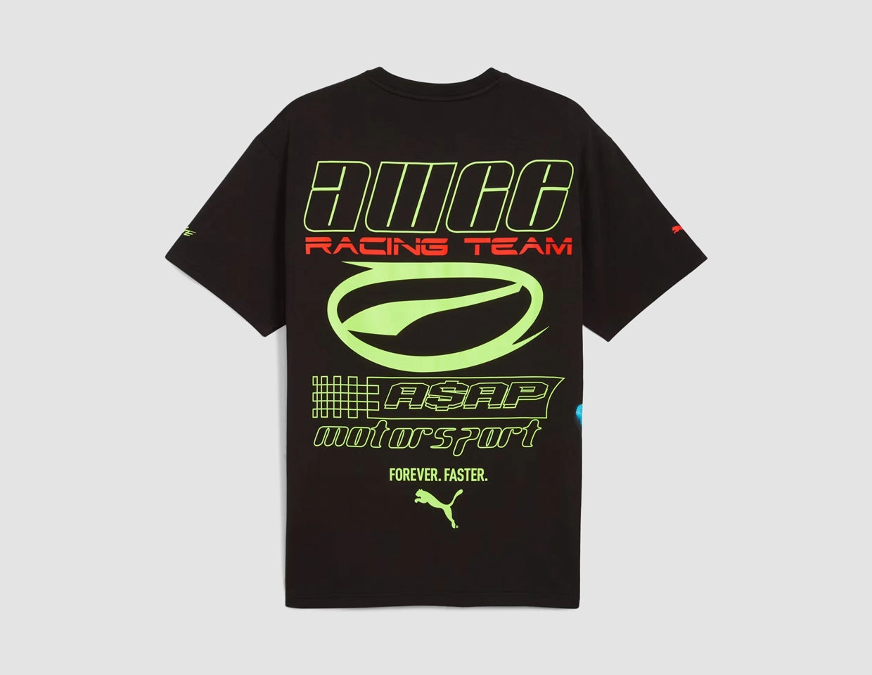 Embroidered Details AntiStatic Properties PUMA x A$AP ROCKY Flacko Drive T-Shirt / Black