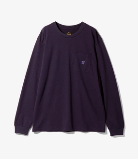 Long Sleeve Crew Neck ?C Purple Jersey Casual Elegance