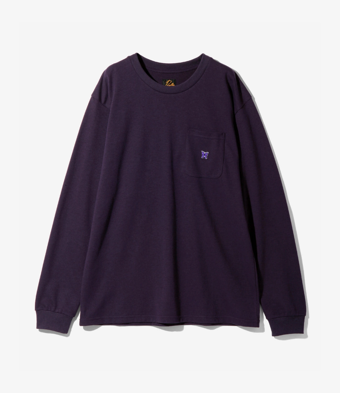 Long Sleeve Crew Neck ?C Purple Jersey Casual Elegance