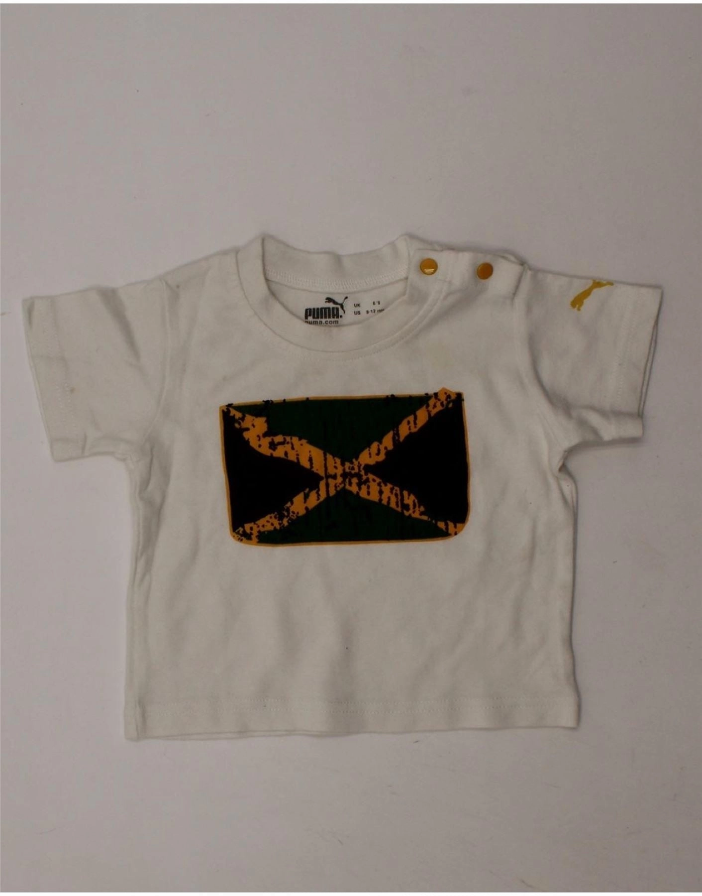 Urban Trend PUMA Baby Boys Graphic T-Shirt Top 9-12 Months White Cotton