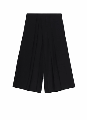 WOOL GABARDINE HAKAMA PANTS StaticResistantMaterial Cozy and Relaxed