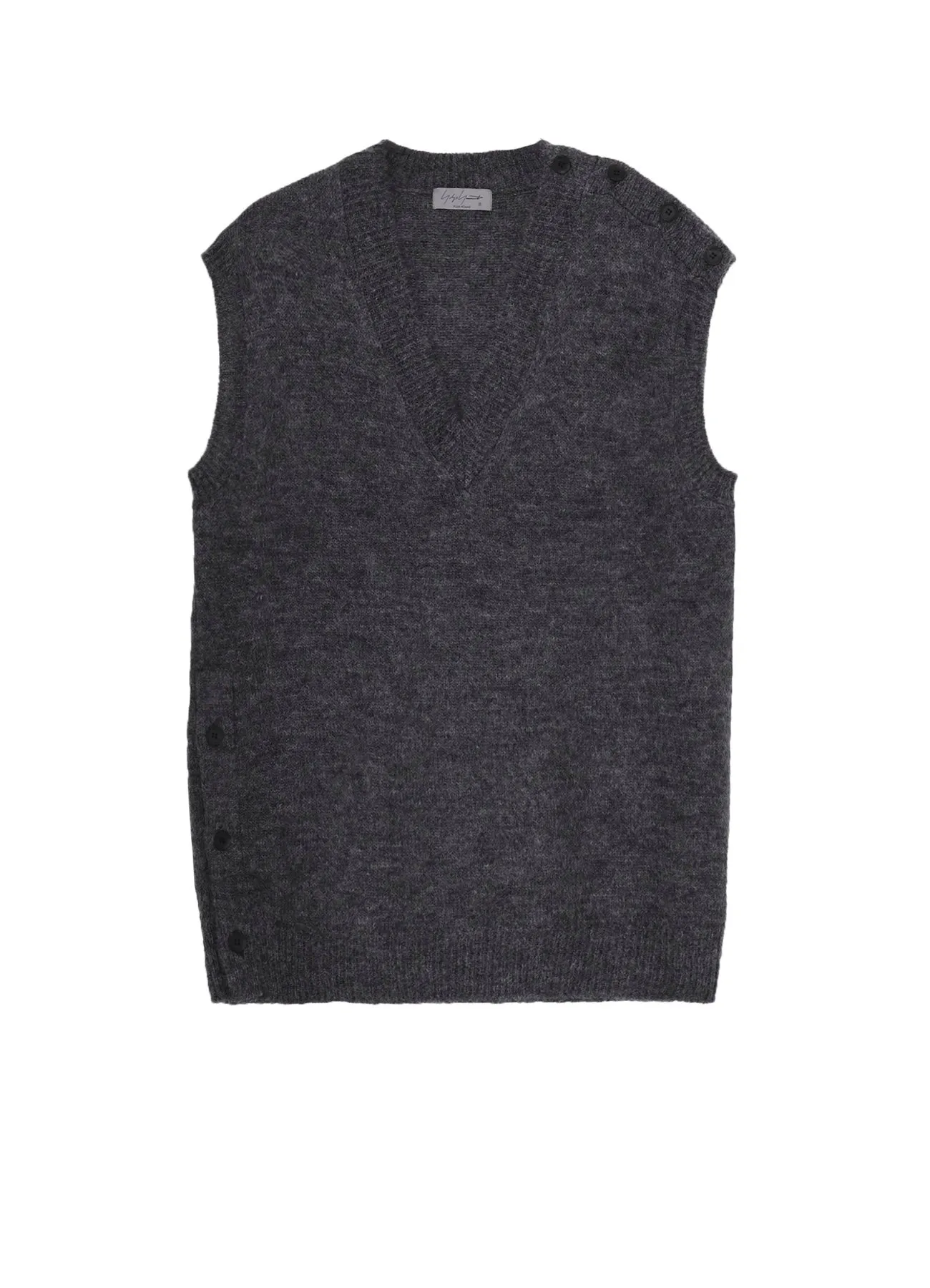 7G2P PLAIN STITCH BUTTON D V NECK VEST FadeResistant