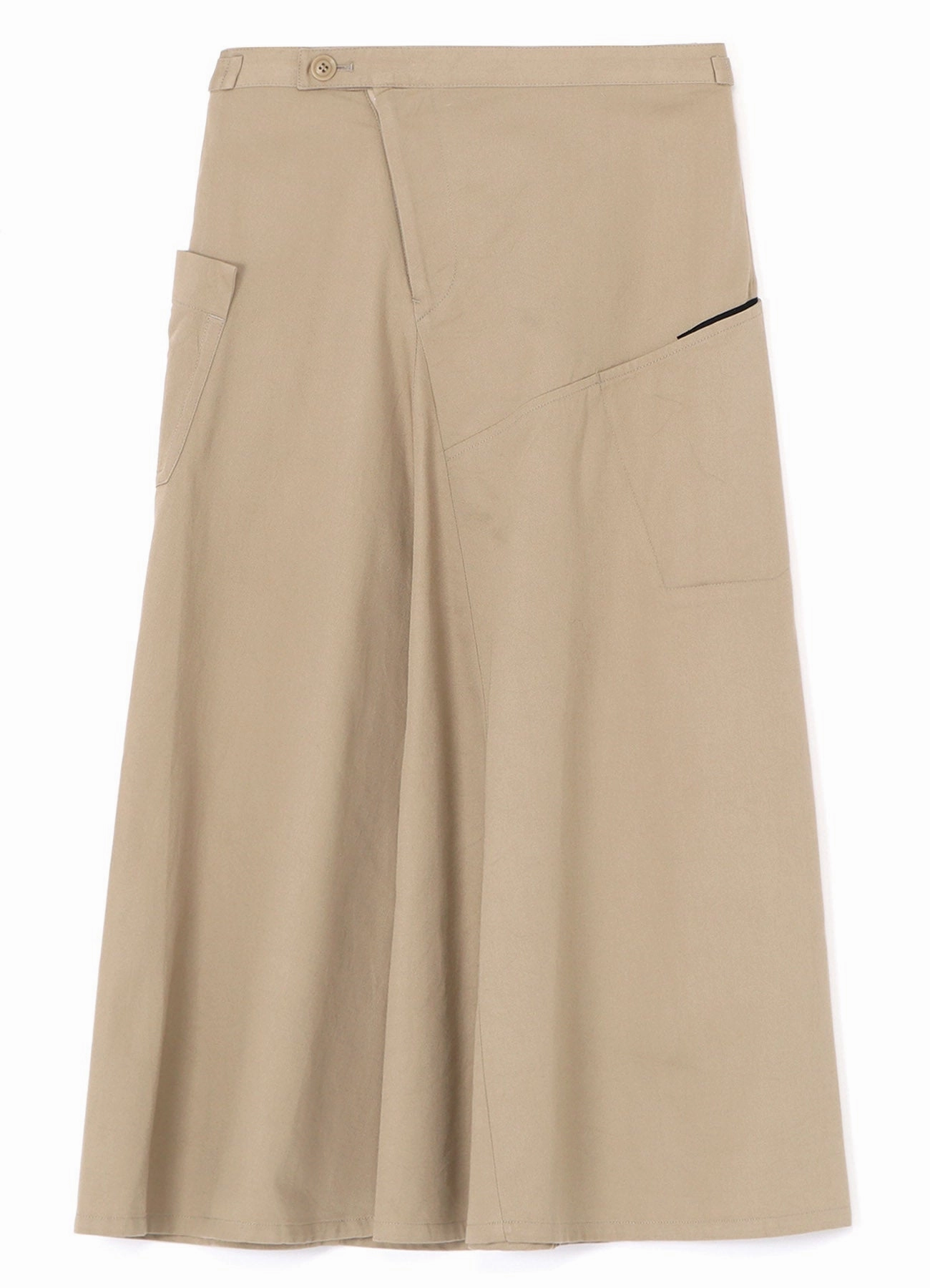 Casual event outfit Relaxed-fit gown [Y's BORN PRODUCT] COTTON TWILL FLARE GUSSET FLARE SKIRT