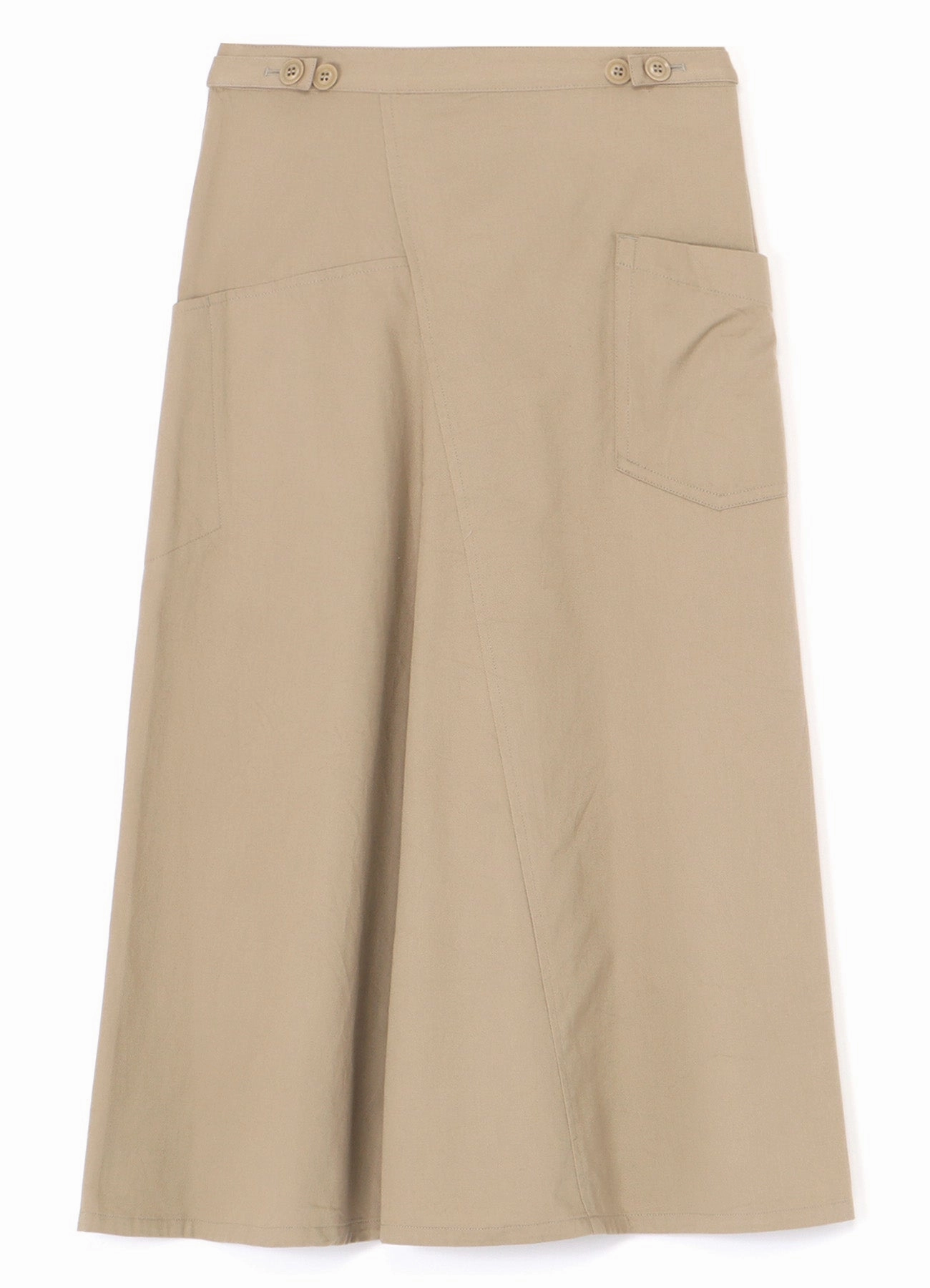 [Y's BORN PRODUCT] COTTON TWILL FLARE GUSSET FLARE SKIRT Clean Touch Soft Air