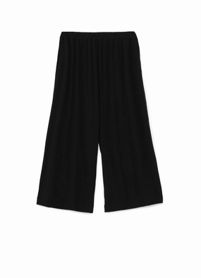 Rubberized grip Relaxed fit wear LYOCELL STRETCH RIB JERSEY 4/5 LENGTH WIDE PANTS