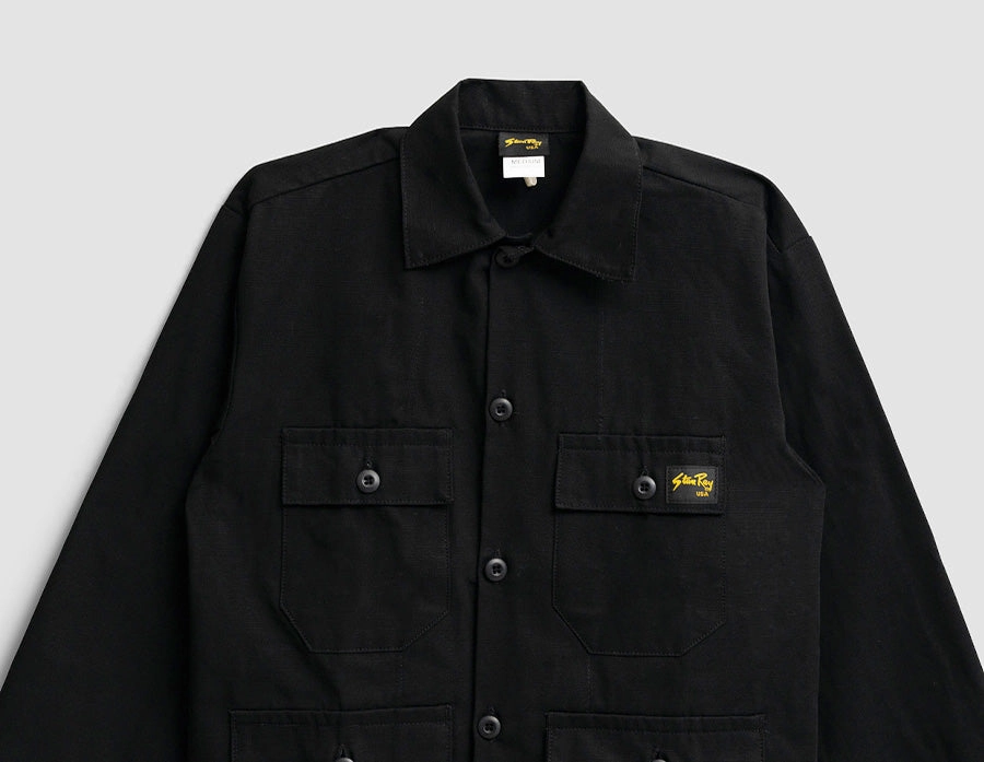 Stan Ray 4 Pocket Jacket / Black Ripstop VentilatedPanels
