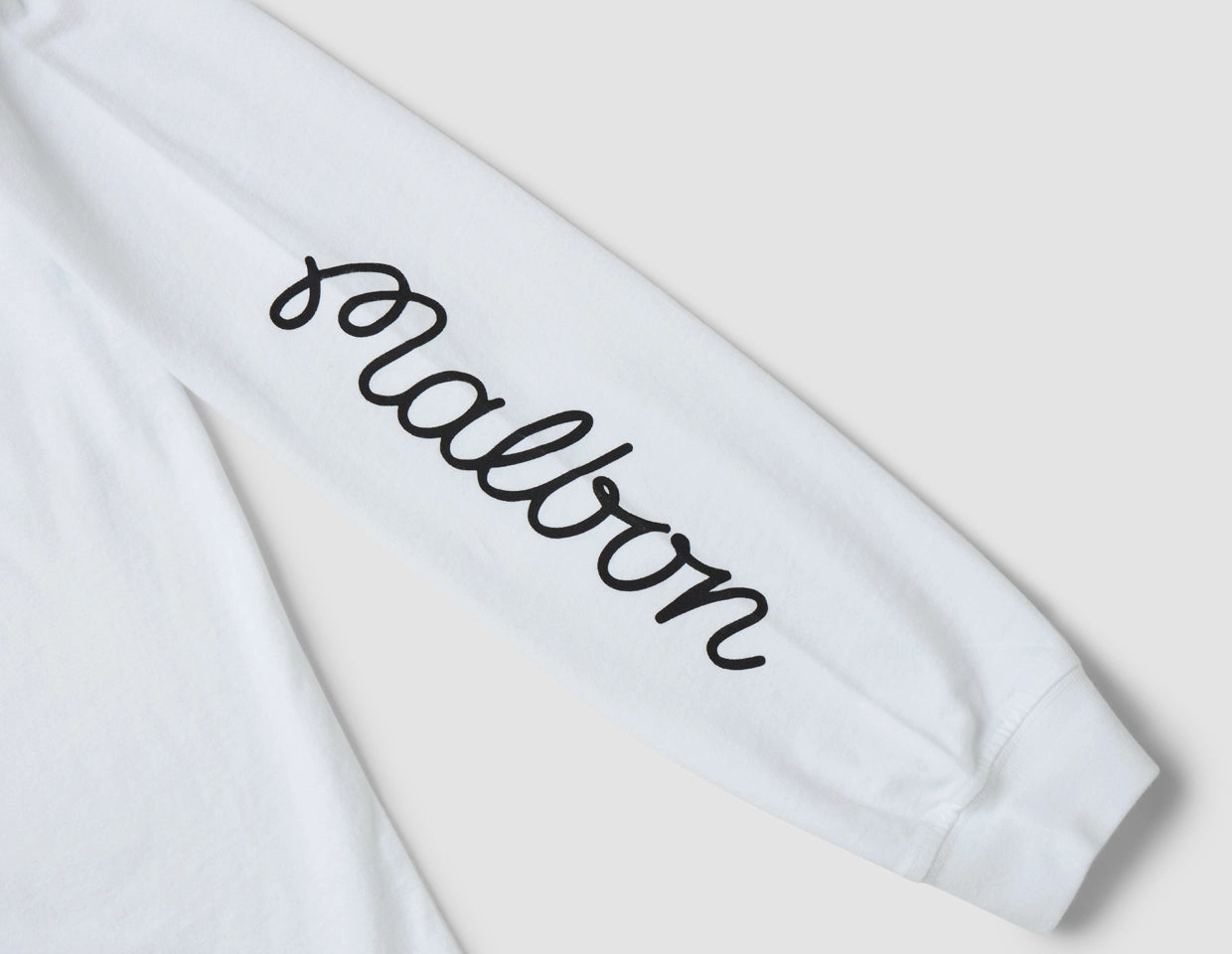 Malbon Gorse Longsleeve T-Shirt / White Timeless Layering Minimal Comfort Style