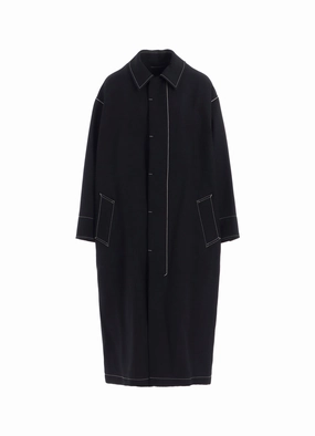 MARINE SAILOR TURN OVER COLLAR COAT Minimal Daily Fit Minimal Detailing