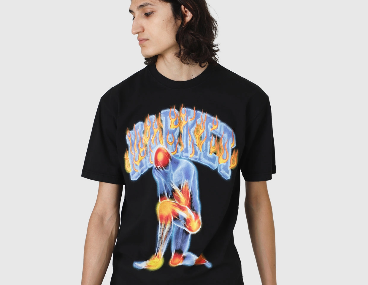 Seasonal Fashion MARKET Icy Hot T-shirt / Washed Black