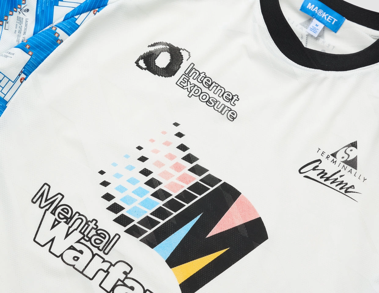 Market Terminally Online Soccer Jersey / Multi Durable Collar Construction