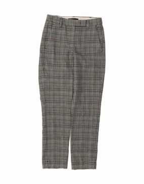 Comfort Wear Layered Style MARKS & SPENCER Womens Suit Trousers UK 6 XS W28 L27 Grey Houndstooth