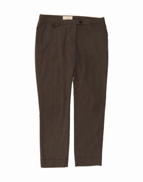 Polished Look Friction Reduction Technology MARLBORO CLASSICS Womens Suit Trousers EU 42 Large W34 L30 Brown Check