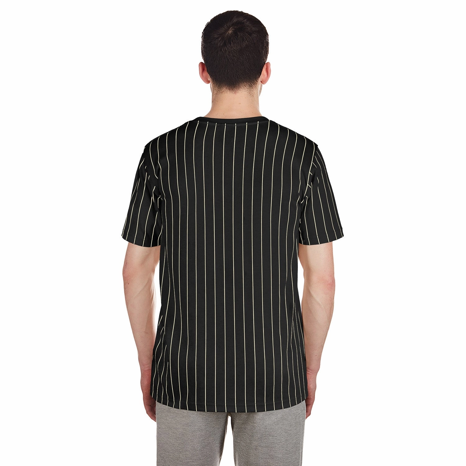 Comfortable clothing Versatile Wardrobe Piece Marlins Chrome Pinstripe Tee - Mens