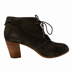 Seamless Fit Italian Glam Boots Ankle Heels By Toms In Green, Size: 9.5