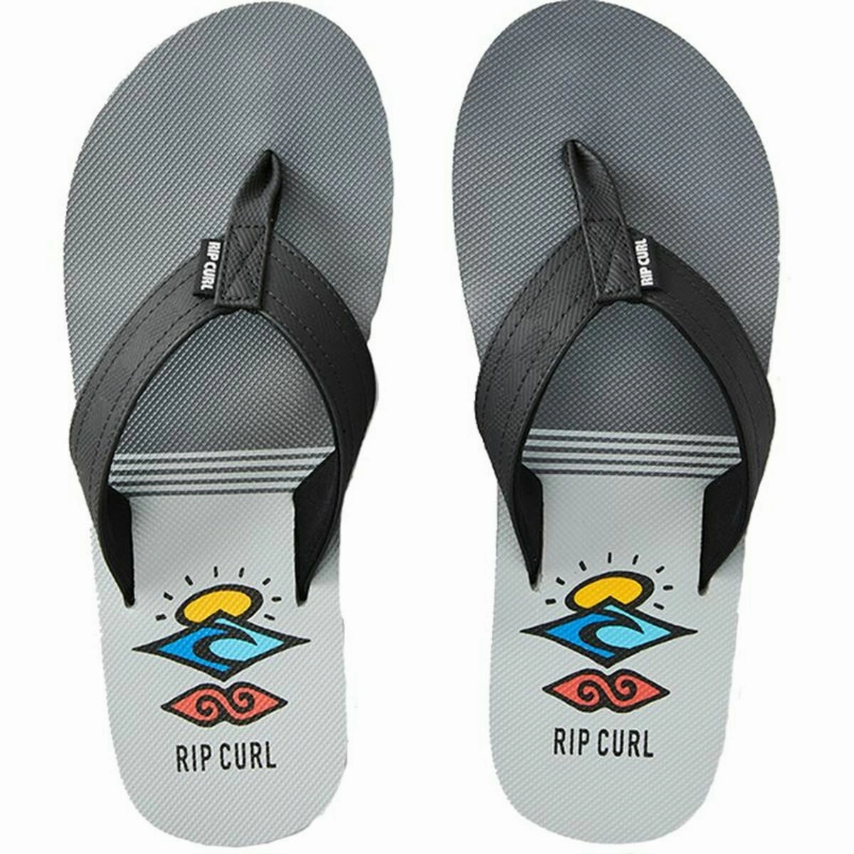 Comfortable Design Features Slide Comfort Men's Flip Flops Rip Curl Ripper Grey