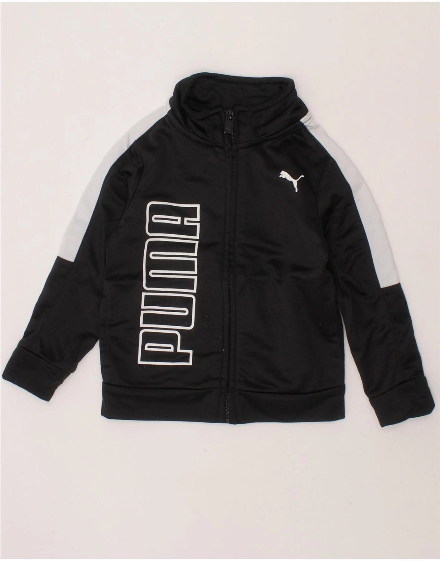 Cooperate PUMA Baby Boys Graphic Tracksuit Top Jacket 18-24 Months Black Colourblock