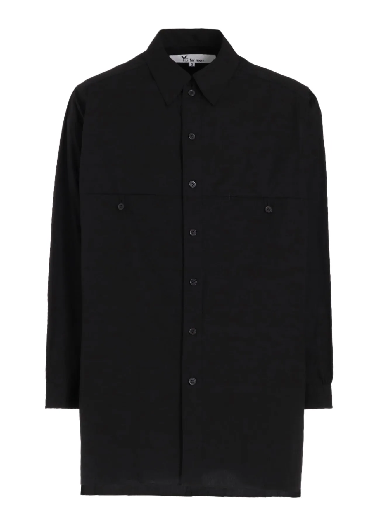 100/2 BROAD SHIRT WITH PANEL POCKET Bold Statement Layering Essential
