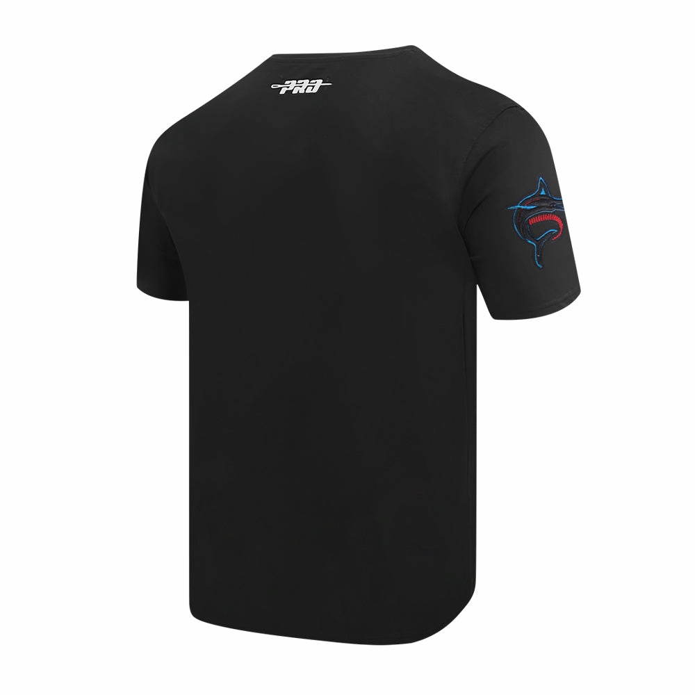 Miami Marlins Old English Tee -Mens Fashion Layer Heat Transfer Graphics