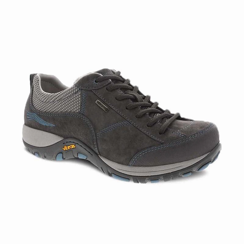 Step Control Women's Paisley Waterproof Grey/Blue Suede