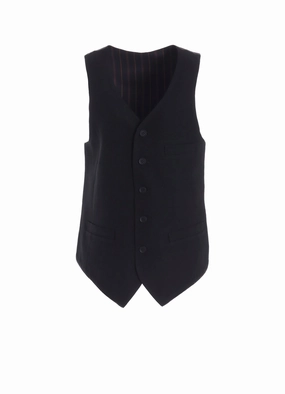 Compact Storage MILLED GABARDINE DARTS VEST