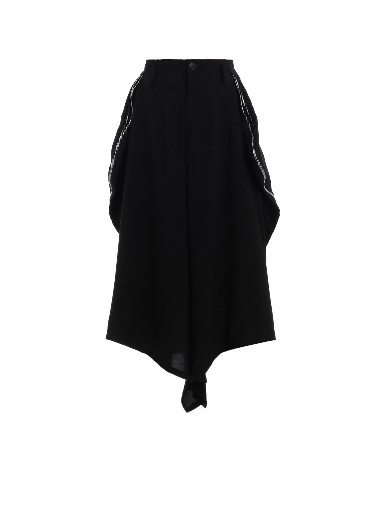 HARD TWIST GABARDINE ZIP PANELED PANTS Utility pocket Crisp Design