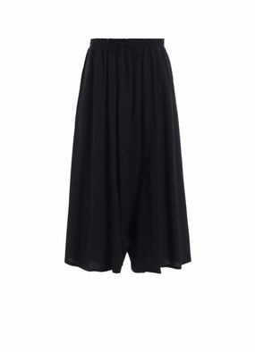 WOOL SERGE GATHER PANTS Long Use