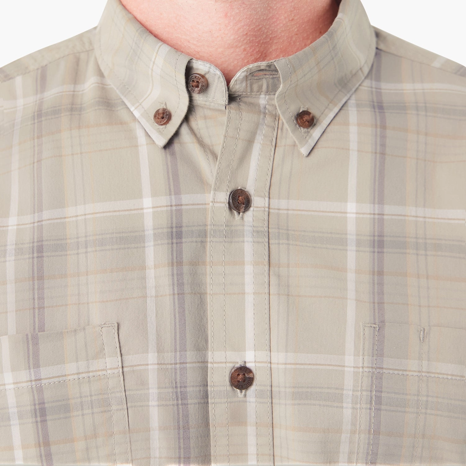 SS Flex Plaid Woven Shirt - Mens Non Irritating Seams