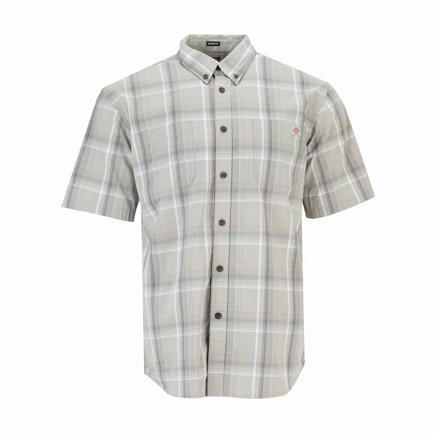 Relaxed Vibe Eco Certified Fiber SS Flex Plaid Woven Shirt - Mens
