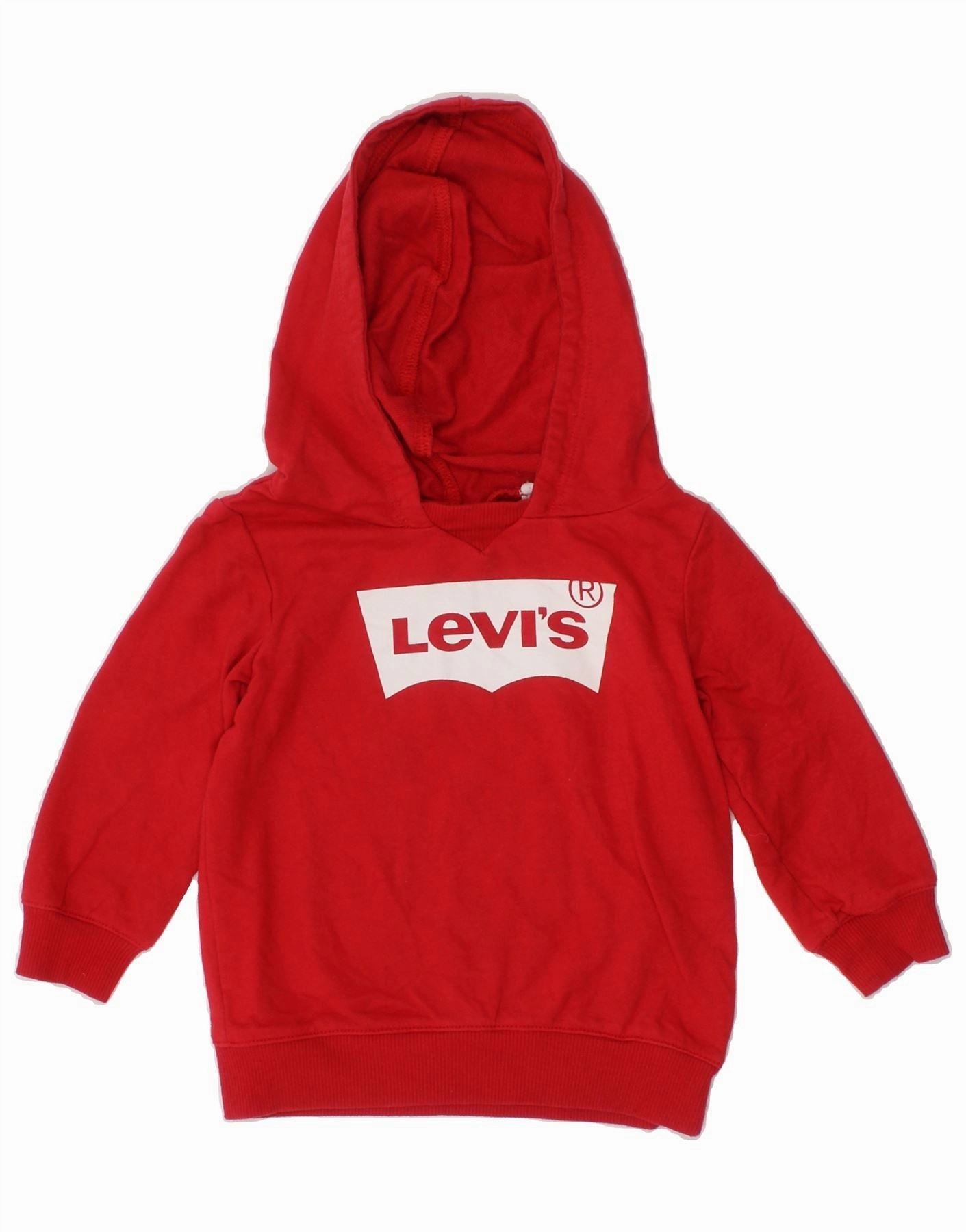 Layering Piece LEVI'S Baby Boys Graphic Hoodie Jumper 9-12 Months Red Cotton