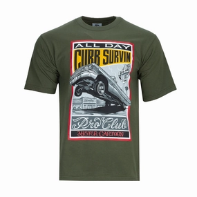 Seasonal Staple Mister Cartoon Curb Surbin Tee -Mens