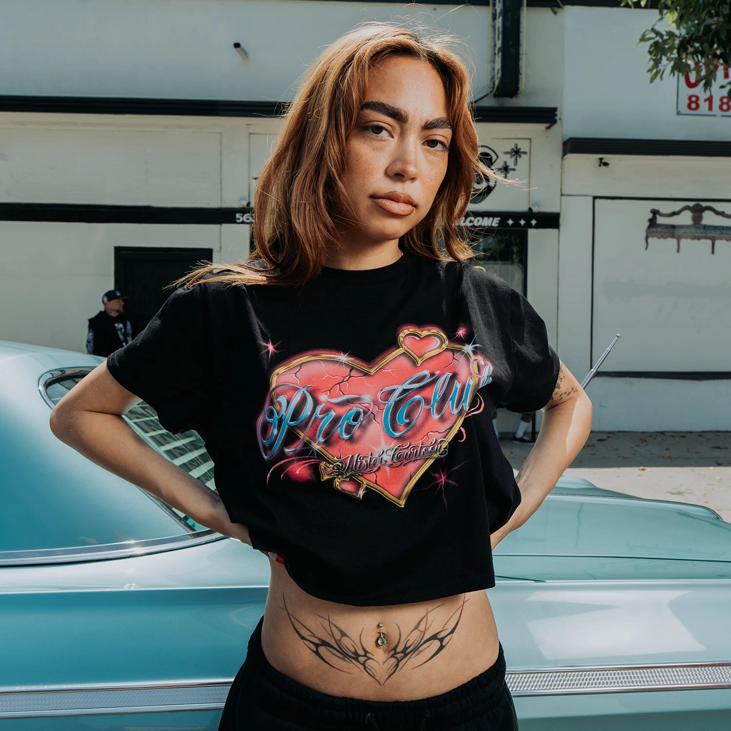 Mister Cartoon Pro Heart Tee - Womens futuristic Soft and Stylish