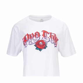 Microfiber texture Mister Cartoon Rose Tee - Womens