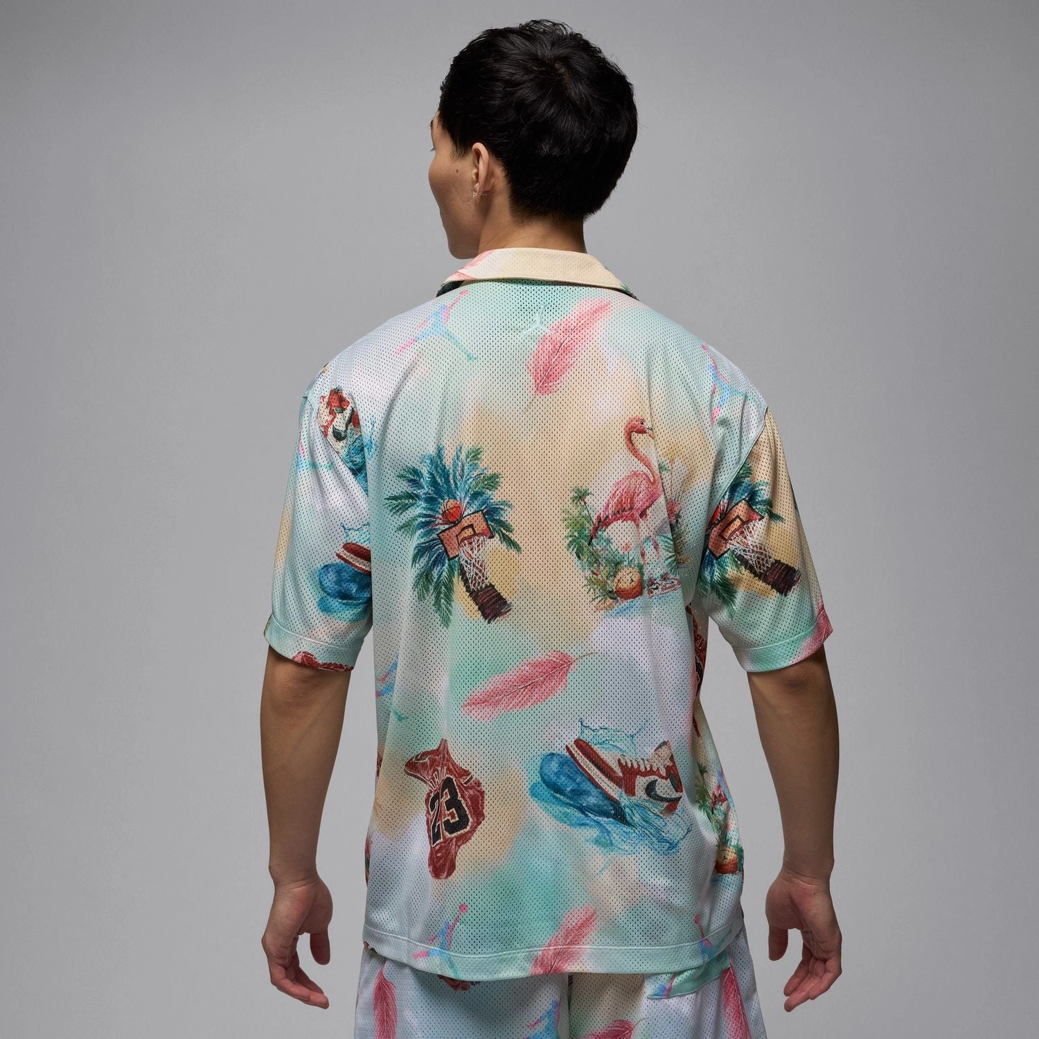 MJ AOP Camp Shirt - Mens Cozy Comfort Non Irritating Seams