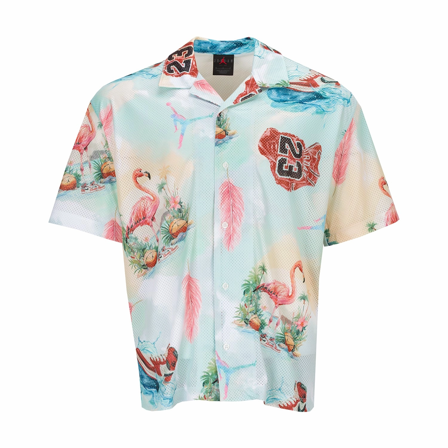 Comfy and Versatile Long sleeved warmth MJ AOP Camp Shirt - Mens